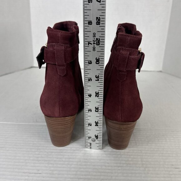 DIBA Sleek Bootie Boot Women's 9M Burgundy Suede Leather Upper NWOB 9324 - Picture 10 of 12